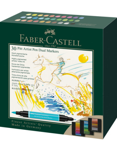 FC162030SD,Pitt artist pen dual marker set 30 bucati Faber-castell