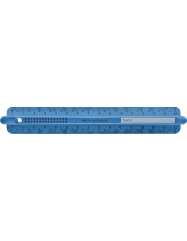 FC172115-6,Rigla 15cm dots Faber-castell - Set 6