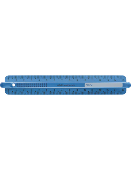 FC172115-6,Rigla 15cm dots Faber-castell - Set 6