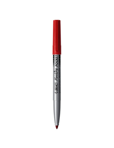 BC8209002-12,Marker permanent rosu 1.0mm 1445 Bic - Set 12
