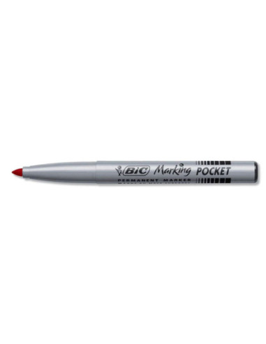 BC8209002-12,Marker permanent rosu 1.0mm 1445 Bic - Set 12