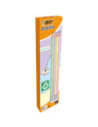 BC518306,Creion grafit hb cu guma eco evolution pastel 12/cut Bic