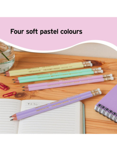 BC518306,Creion grafit hb cu guma eco evolution pastel 12/cut Bic