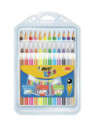 BC8877013,Pachet mixt creioane colorate si cerate + carioci Bic