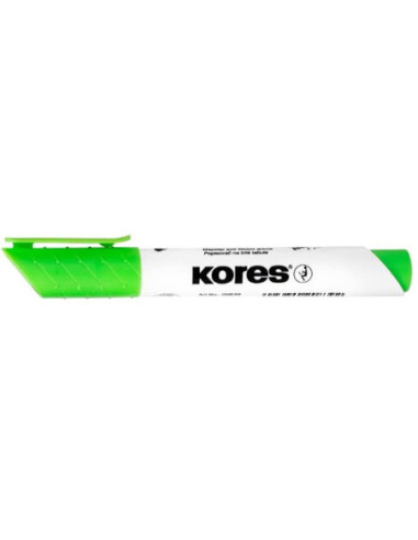 KO20831-12,Marker whiteboard verde deschis 3mm Kores - Set 12