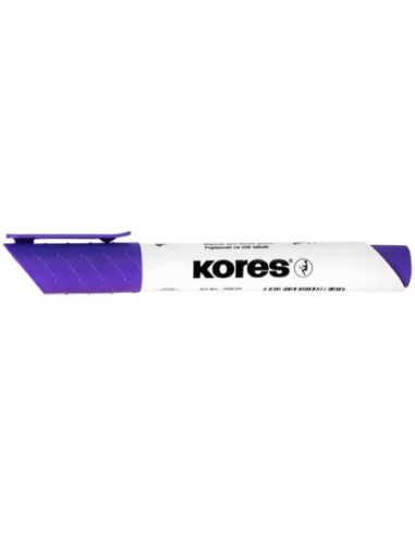 KO20836-12,Marker whiteboard violet 3mm Kores - Set 12