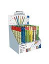 EF560185,Display 36 rollere 0.7 mm albastru erasable fructe Eberhard faber