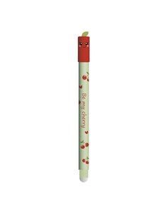 Roller cu cerneala termosensibila albastra Eberhard Faber Fruity erase it, 0.7 mm, Cireasa