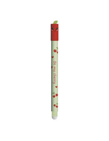 Roller cu cerneala termosensibila albastra Eberhard Faber Fruity erase it, 0.7 mm, Cireasa
