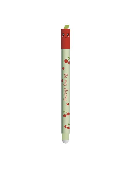 Roller cu cerneala termosensibila albastra Eberhard Faber Fruity erase it, 0.7 mm, Cireasa