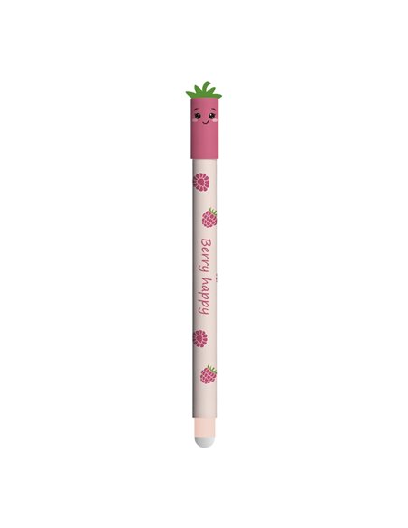Roller cu cerneala termosensibila albastra Eberhard Faber Fruity erase it, 0.7 mm, Zmeura