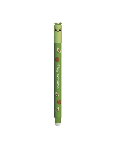 Roller cu cerneala termosensibila albastra Eberhard Faber Fruity erase it, 0.7 mm, Avocado
