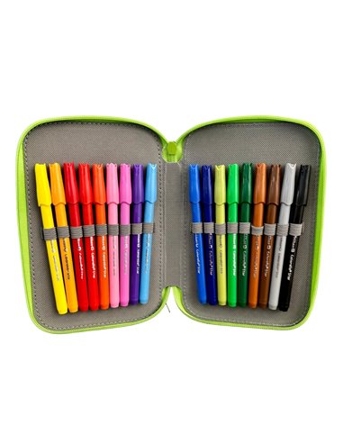 Penar echipat cu 3 fermoare Pelikan 400207263, 43 piese, Emoji 2