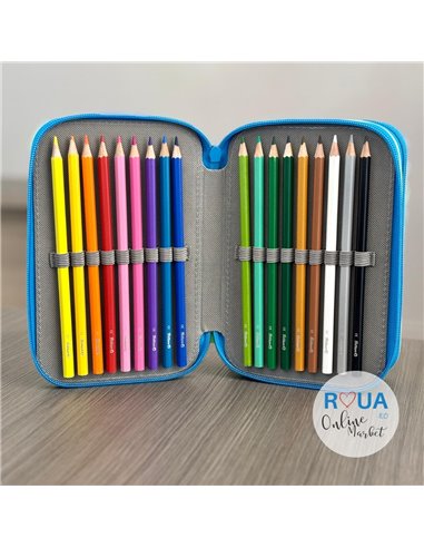 Penar echipat cu 3 fermoare Pelikan 400207263, 43 piese, Emoji 5