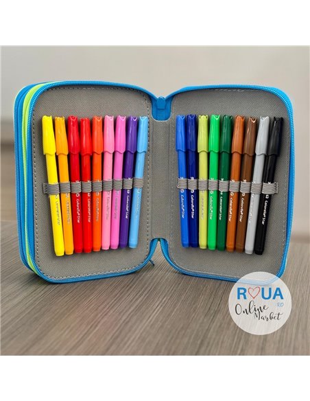 Penar echipat cu 3 fermoare Pelikan 400207263, 43 piese, Emoji 5