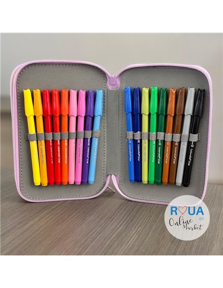 Penar echipat cu 3 fermoare Pelikan 400207263, 43 piese, Emoji 4