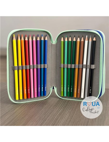 Penar echipat cu 3 fermoare Pelikan 400207263, 43 piese, Emoji 3