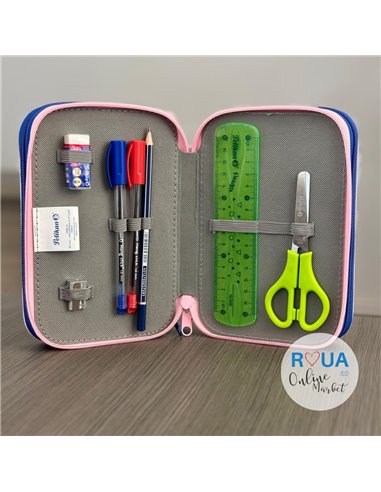 Penar echipat cu 3 fermoare Pelikan 400207263, 43 piese, Emoji 6