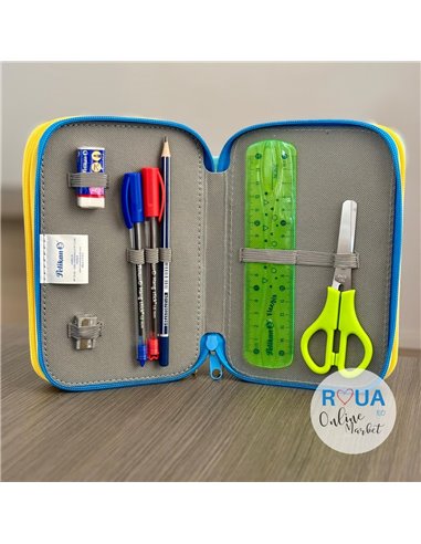 Penar echipat cu 3 fermoare Pelikan 400207263, 43 piese, Emoji 1