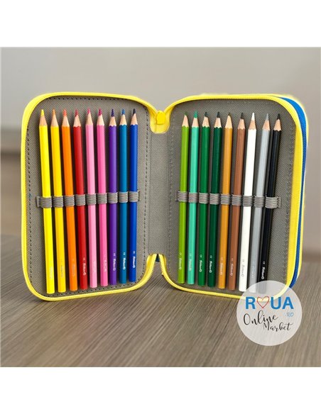 Penar echipat cu 3 fermoare Pelikan 400207249, 43 piese, Happy animals, Lion