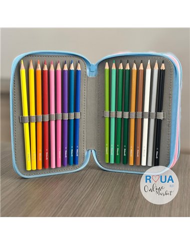 Penar echipat cu 3 fermoare Pelikan 400207261, 43 piese, Monsters 5
