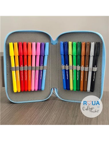 Penar echipat cu 3 fermoare Pelikan 400207261, 43 piese, Monsters 5