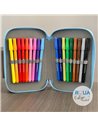 Penar echipat cu 3 fermoare Pelikan 400207261, 43 piese, Monsters 5