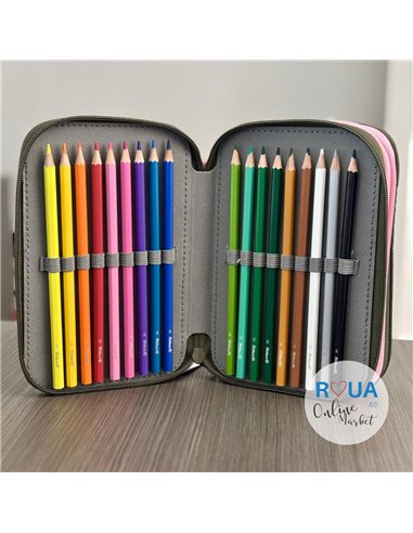 Penar echipat cu 3 fermoare Pelikan 400207261, 43 piese, Monsters 4