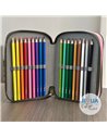 Penar echipat cu 3 fermoare Pelikan 400207261, 43 piese, Monsters 4