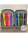 Penar echipat cu 3 fermoare Pelikan 400207261, 43 piese, Monsters 4