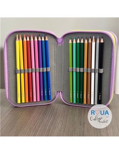 Penar echipat cu 3 fermoare Pelikan 400207261, 43 piese, Monsters 6