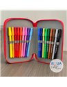 Penar echipat cu 3 fermoare Pelikan 400207261, 43 piese, Monsters 1