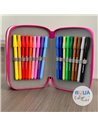 Penar echipat cu 3 fermoare Pelikan 400207261, 43 piese, Monsters 3