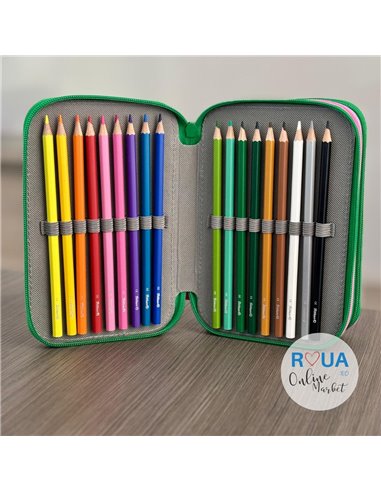 Penar echipat cu 3 fermoare Pelikan 400207264, 43 piese, Mascotte, Dancer