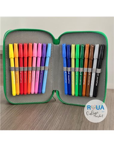 Penar echipat cu 3 fermoare Pelikan 400207264, 43 piese, Mascotte, Dancer