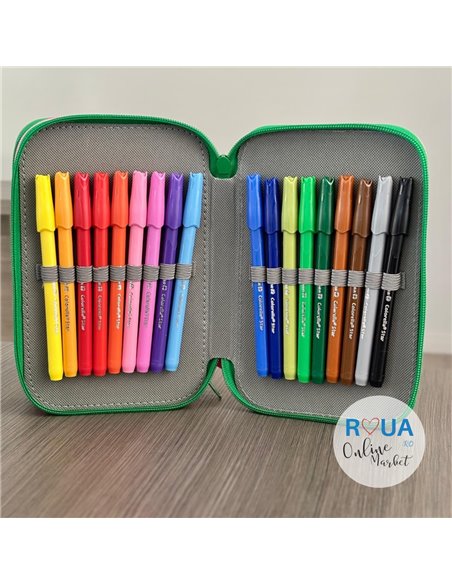 Penar echipat cu 3 fermoare Pelikan 400207264, 43 piese, Mascotte, Dancer