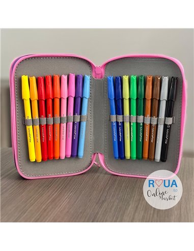 Penar echipat cu 3 fermoare Pelikan 400207264, 43 piese, Mascotte, Painter