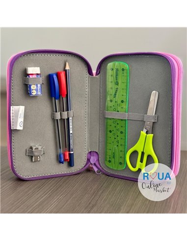 Penar echipat cu 3 fermoare Pelikan 400207264, 43 piese, Mascotte, Painter