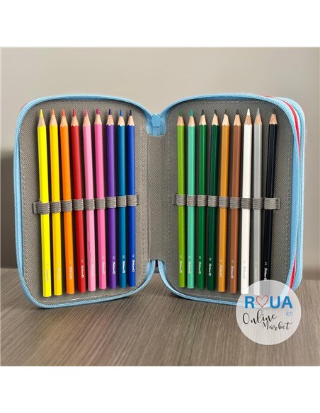 Penar echipat cu 3 fermoare Pelikan 400207264, 43 piese, Mascotte, Captain