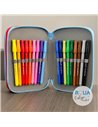 Penar echipat cu 3 fermoare Pelikan 400207264, 43 piese, Mascotte, Captain