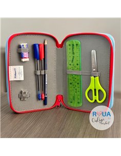 Penar echipat cu 3 fermoare Pelikan 400207264, 43 piese, Mascotte, Captain 2