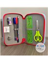 Penar echipat cu 3 fermoare Pelikan 400207264, 43 piese, Mascotte, Captain