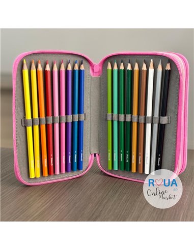 Penar echipat cu 3 fermoare Pelikan 400207264, 43 piese, Mascotte, Singer