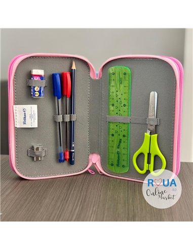 Penar echipat cu 3 fermoare Pelikan 400207264, 43 piese, Mascotte, Singer