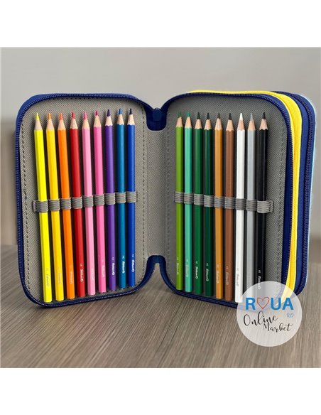 Penar echipat cu 3 fermoare Pelikan 400207249, 43 piese, Happy animals, Dog