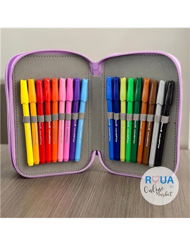 Penar echipat cu 3 fermoare Pelikan 400207249, 43 piese, Happy animals, Monkey