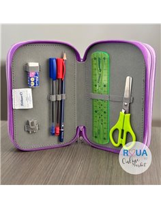 Penar echipat cu 3 fermoare Pelikan 400207249, 43 piese, Happy animals, Monkey 2
