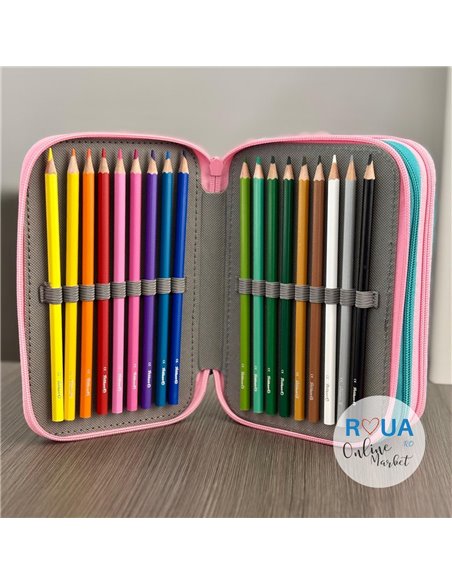 Penar echipat cu 3 fermoare Pelikan 400207249, 43 piese, Happy animals, Cat