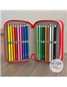 Penar echipat cu 3 fermoare Pelikan 400207264, 43 piese, Mascotte, Basket