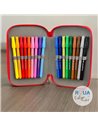Penar echipat cu 3 fermoare Pelikan 400207264, 43 piese, Mascotte, Basket